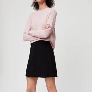ARITZIA Babaton Hopper Skirt Black Suede